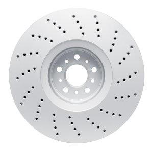 BMW X3 Brake Rotor (1) - Left Front - R1 Concepts - GeoSPEC Coated Rotor - Drilled - `20-`25